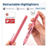Marker Writech Fluo Click, celotno stojalo, 24 kosov