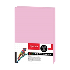Barvni fotokopirni papir Optima A4, fluorescentno roza, 500 listov