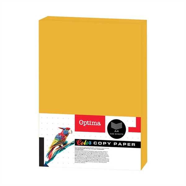 Barvni fotokopirni papir Optima A4, zlata, 500 listov