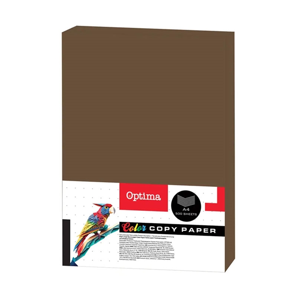 Barvni fotokopirni papir Optima A4, kava, 500 listov