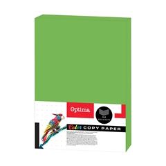 Barvni fotokopirni papir Optima A4, zelena parrot, 500 listov