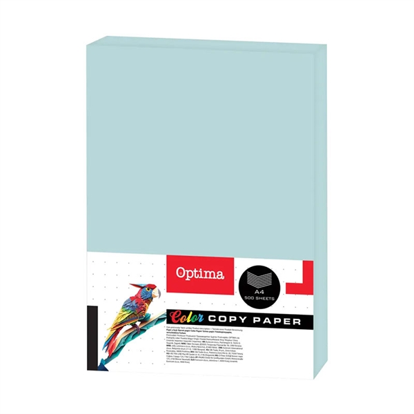 Barvni fotokopirni papir Optima A4, modra, 500 listov