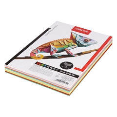Barvni fotokopirni papir Optima A4, 10 barv (mešano), 250 listov