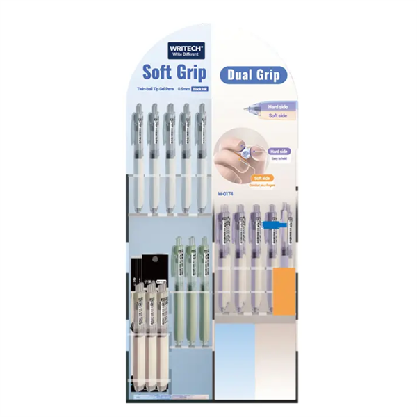 Gel pisalo Writech Dual grip, celotno stojalo 86/1