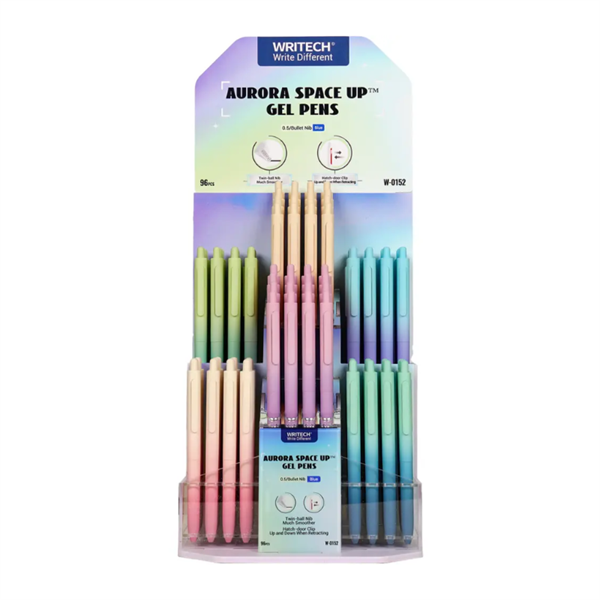 Gel pisalo Writech Aurora Pastel, celotno stojalo 96/1