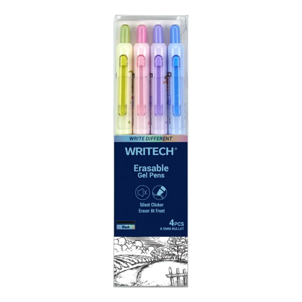 Gel pisalo Writech Cute piši-briši, 4 kosi