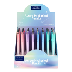 Tehnični svinčnik Writech Aurora Pastel, 0,5 mm, celotno stojalo, 40 kosov