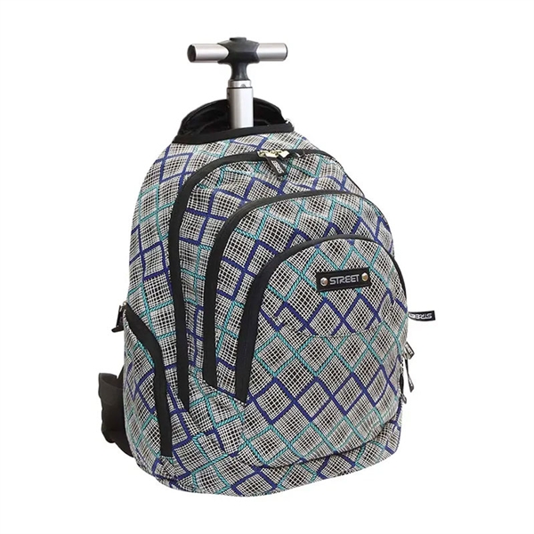 Šolski nahrbtnik na kolesih Street Trolley Round Canvas Twist