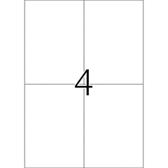Poškodovana embalaža: etikete 483, 105 x 148 mm