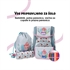 Prvošolski set ABC123 Ergo Premium Morska deklica (4-delni)