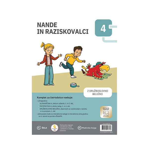 NANDE IN RAZISKOVALCI 4, komplet (SLO., MAT. IN DRU.)