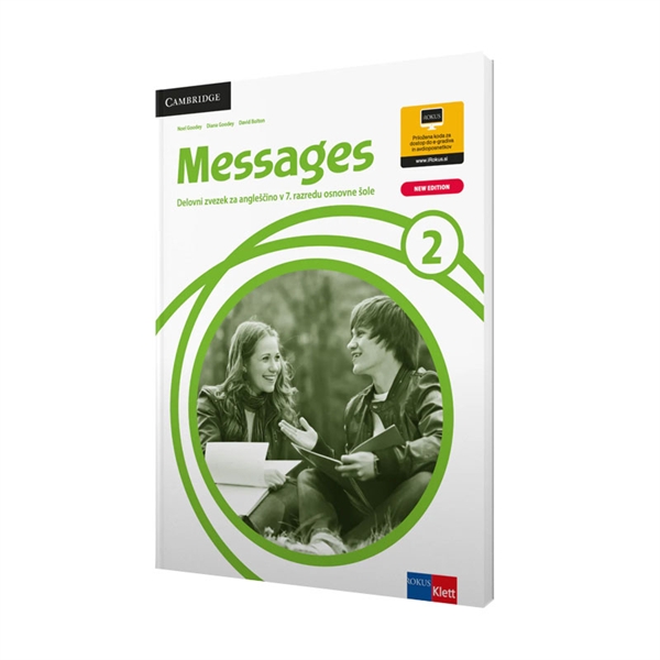 MESSAGES 2, delovni zvezek za angleščino