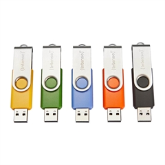 USB ključ Intenso Basic Line USB 2.0, 64 GB, barvni, 5 kosov