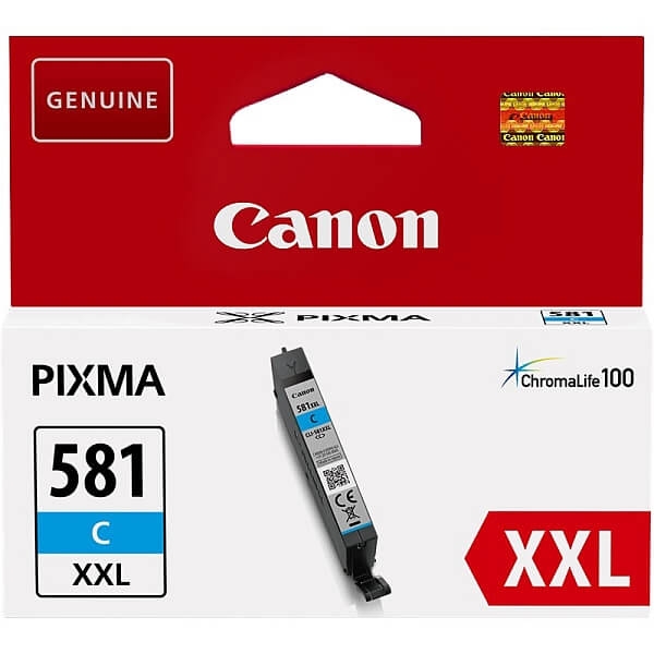 Poškodovana embalaža: kartuša Canon CLI-581C XXL (modra), original