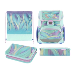 Prvošolski set Herlitz Loop Plus Minty Love (4-delni)