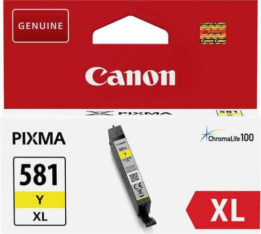 Poškodovana embalaža: kartuša Canon CLI-581Y XL (rumena), original