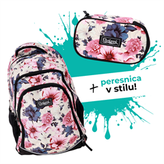 Komplet Rucksack Only Flowers: nahrbtnik + peresnica