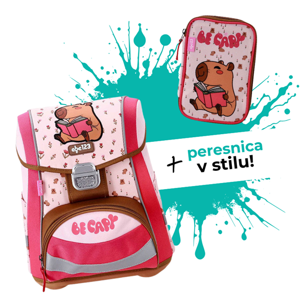 Komplet ABC123 Classy Kapibara: torba + peresnica