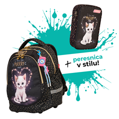 Komplet Target Glam Kitten: nahrbtnik + peresnica