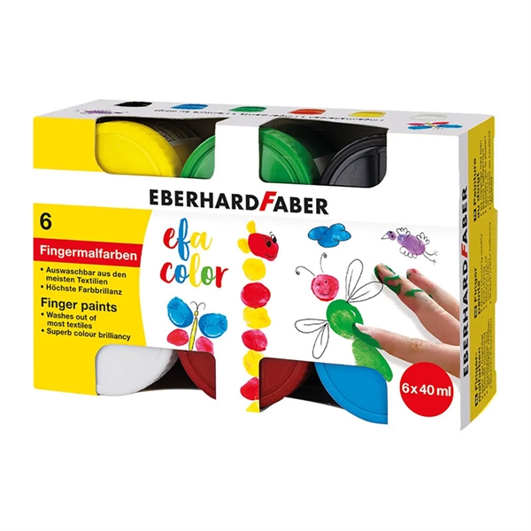 Prstne barve Eberhard Faber, 6 kosov
