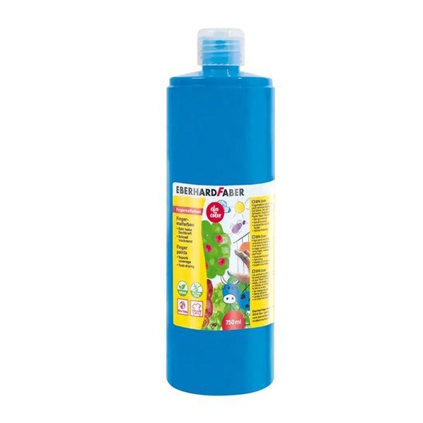 Prstna barva Eberhard Faber, modra, 740 ml