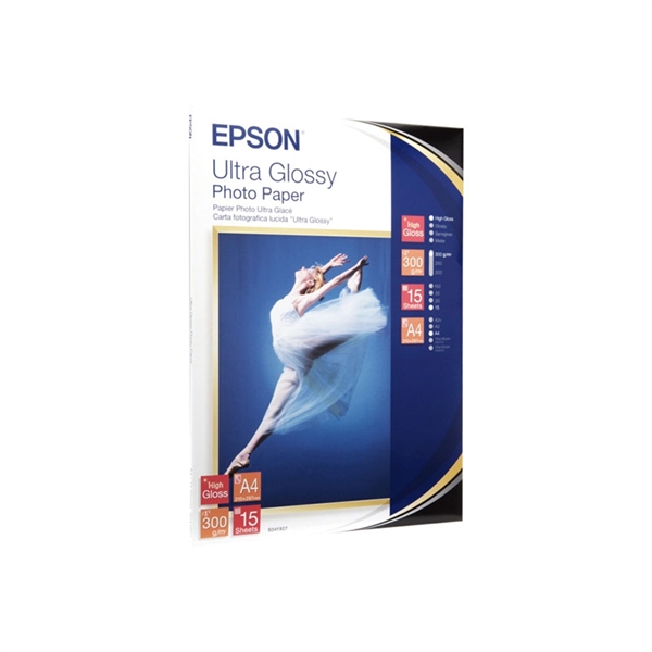 Foto papir Epson C13S041927 (ultra gloss), A4, 15 listov, 300 gramov
