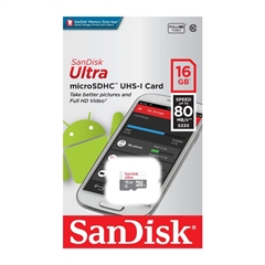 Spominska kartica SanDisk Ultra microSDHC UHS-I Class10, 16 GB