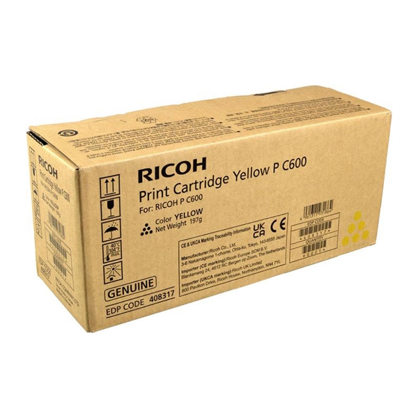 Toner Ricoh P C600 (408317) (rumena), original