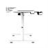 Električna dvižna miza UltraDesk Highlander XXL, bela