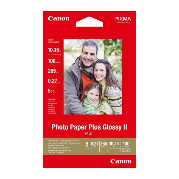 Foto papir Canon PP-201s (high gloss), 10 x 15 cm, 100 listov, 265 gramov
