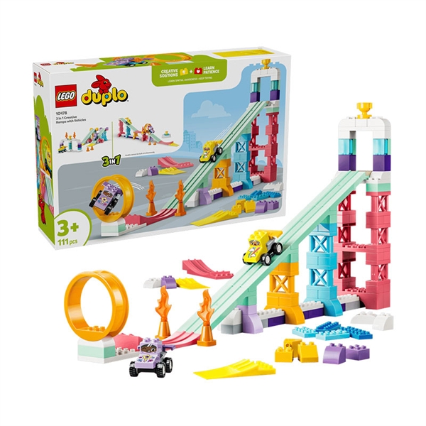 LEGO DUPLO: 3v1 Ustvarjalne klančine z vozili