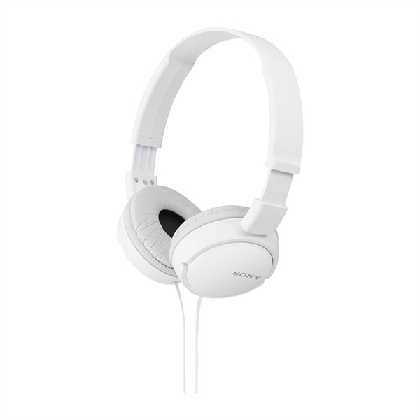 Naglavne slušalke Sony MDR-ZX110AP, žične, bele