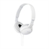 Naglavne slušalke Sony MDR-ZX110AP, žične, bele