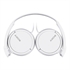 Naglavne slušalke Sony MDR-ZX110AP, žične, bele