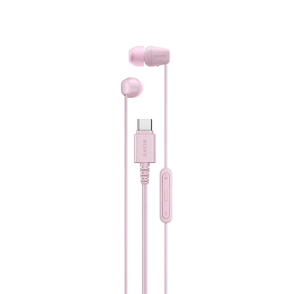 Ušesne slušalke Sony IER-EX15C, USB-C, žične, roza