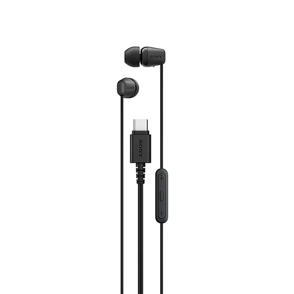 Ušesne slušalke Sony IER-EX15C, USB-C, žične, črne