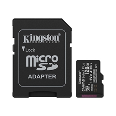 Spominska kartica Kingston Canvas Select Plus Micro SDXC C10 UHS-I, 128 GB + adapter