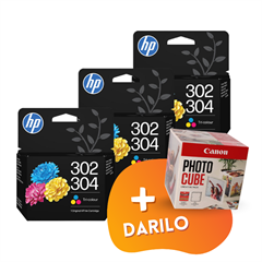 Komplet kartuš HP N9K05AE nr.304 (barvna), original, 3 kosi + DARILO GRATIS