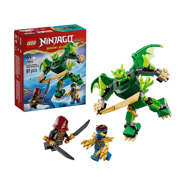 LEGO Ninjago: Lloydov bojni paket z zmajskim robotskim oklepom