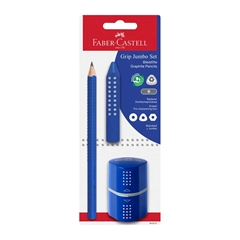 Set Faber-Castell Grip Jumbo (3-delni), moder
