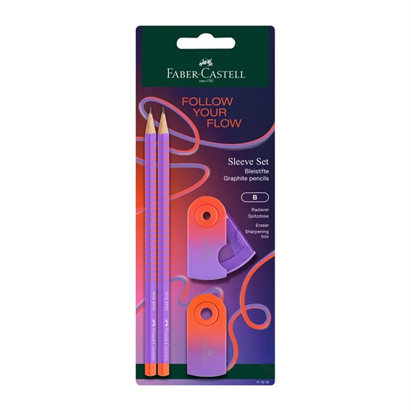 Set Faber-Castell Grip Sleeve Punchy Melon (4-delni)