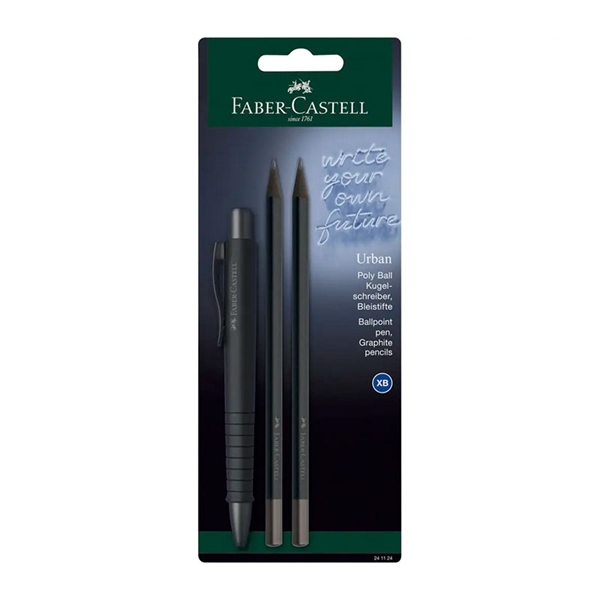 Set Faber-Castell Polly Ball (3-delni), črn