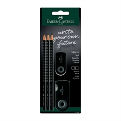 Set Faber-Castell Grip Sleeve (5-delni), črn