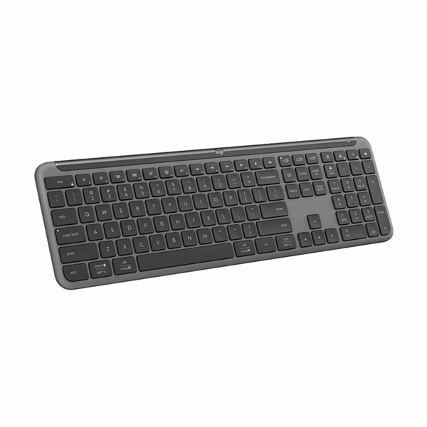Tipkovnica Logitech Signature Slim K950, SLO gravura, brezžična, grafitna