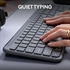 Tipkovnica Logitech Signature Slim K950, SLO gravura, brezžična, grafitna