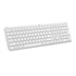 Tipkovnica Logitech Signature Slim K950, SLO gravura, brezžična, bela