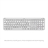 Tipkovnica Logitech Signature Slim K950, SLO gravura, brezžična, bela