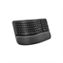 Tipkovnica Logitech Wave Keys, SLO gravura, brezžična, grafitna