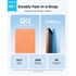 Prenosna baterija (powerbank) Anker Nano MagGo Slim, 5.000 mAh, oranžna