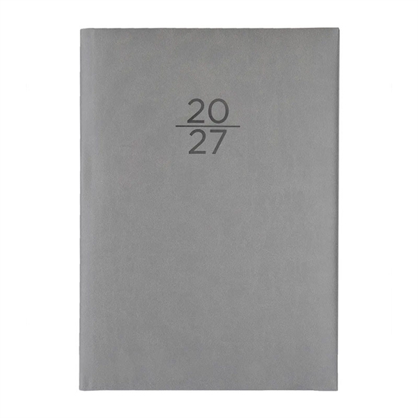Dnevnik B5 2027, z datumi, siv